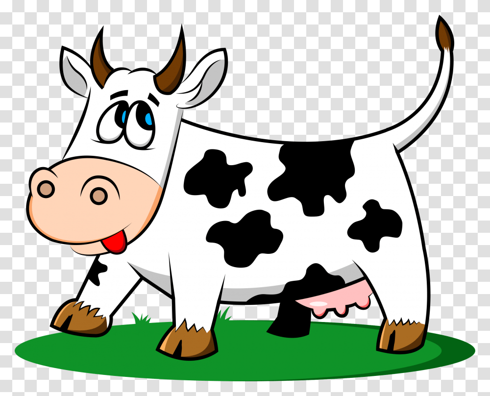 Clipart, Cow, Cattle, Mammal, Animal Transparent Png