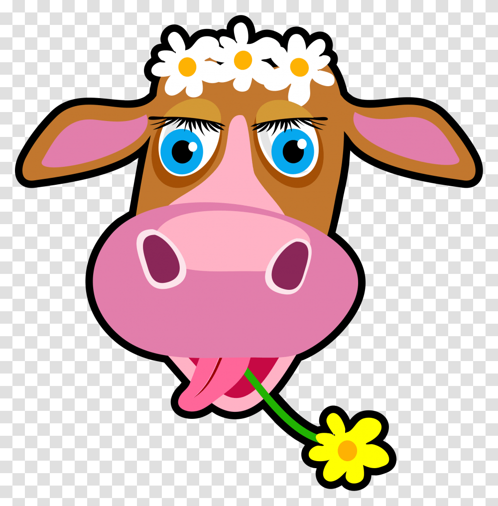 Clipart, Cow, Cattle, Mammal, Animal Transparent Png