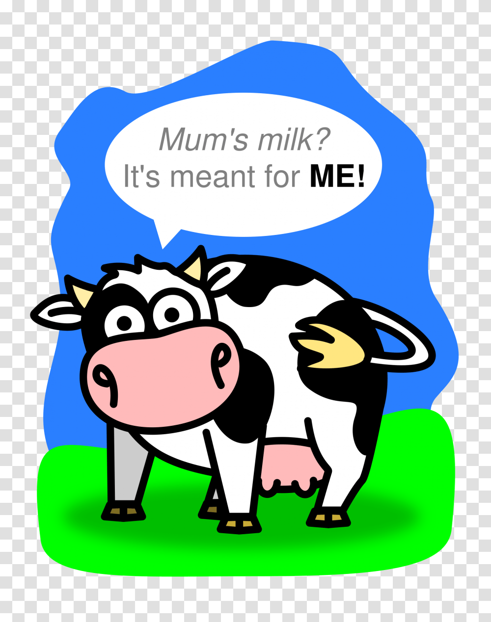 Clipart, Cow, Cattle, Mammal, Animal Transparent Png