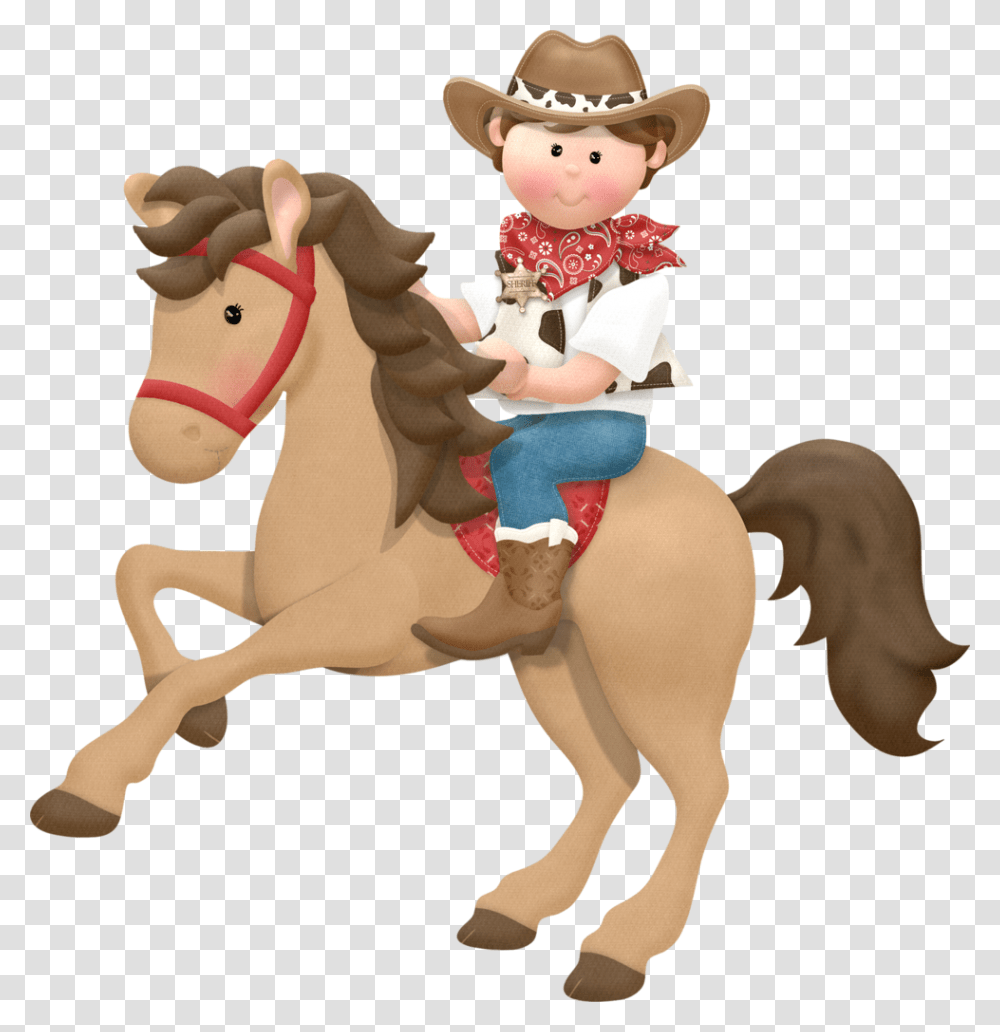 Clipart Cowboy Horse, Toy, Doll, Figurine Transparent Png