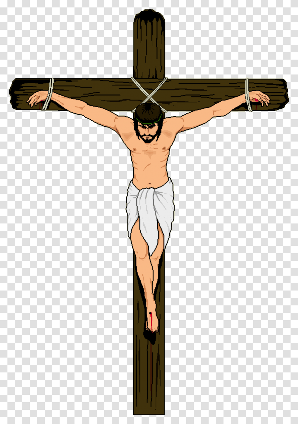 Clipart Cross Eyed Gif Jesus Jesus Crucifixion, Person, Human Transparent Png