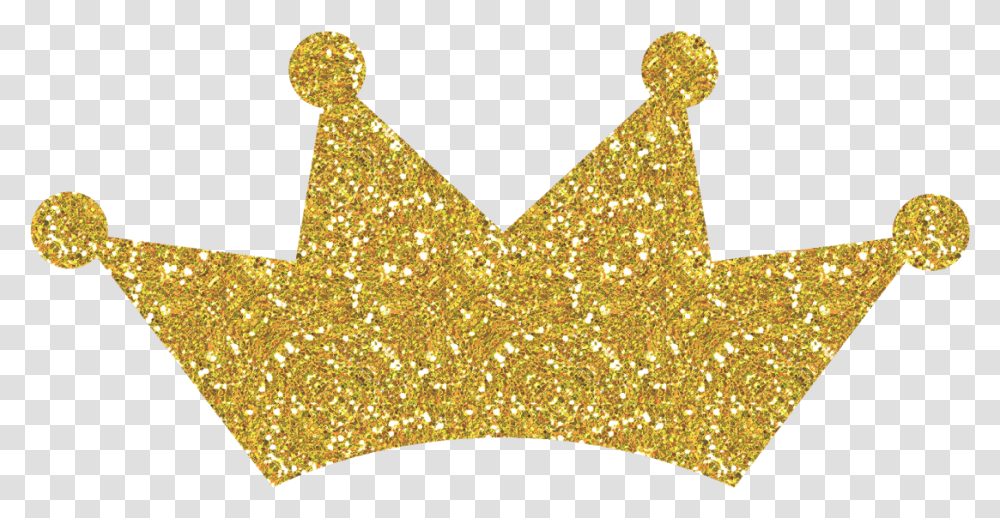 Clipart Crown Glittery Background Gold Glitter Crown Clipart, Light Transparent Png