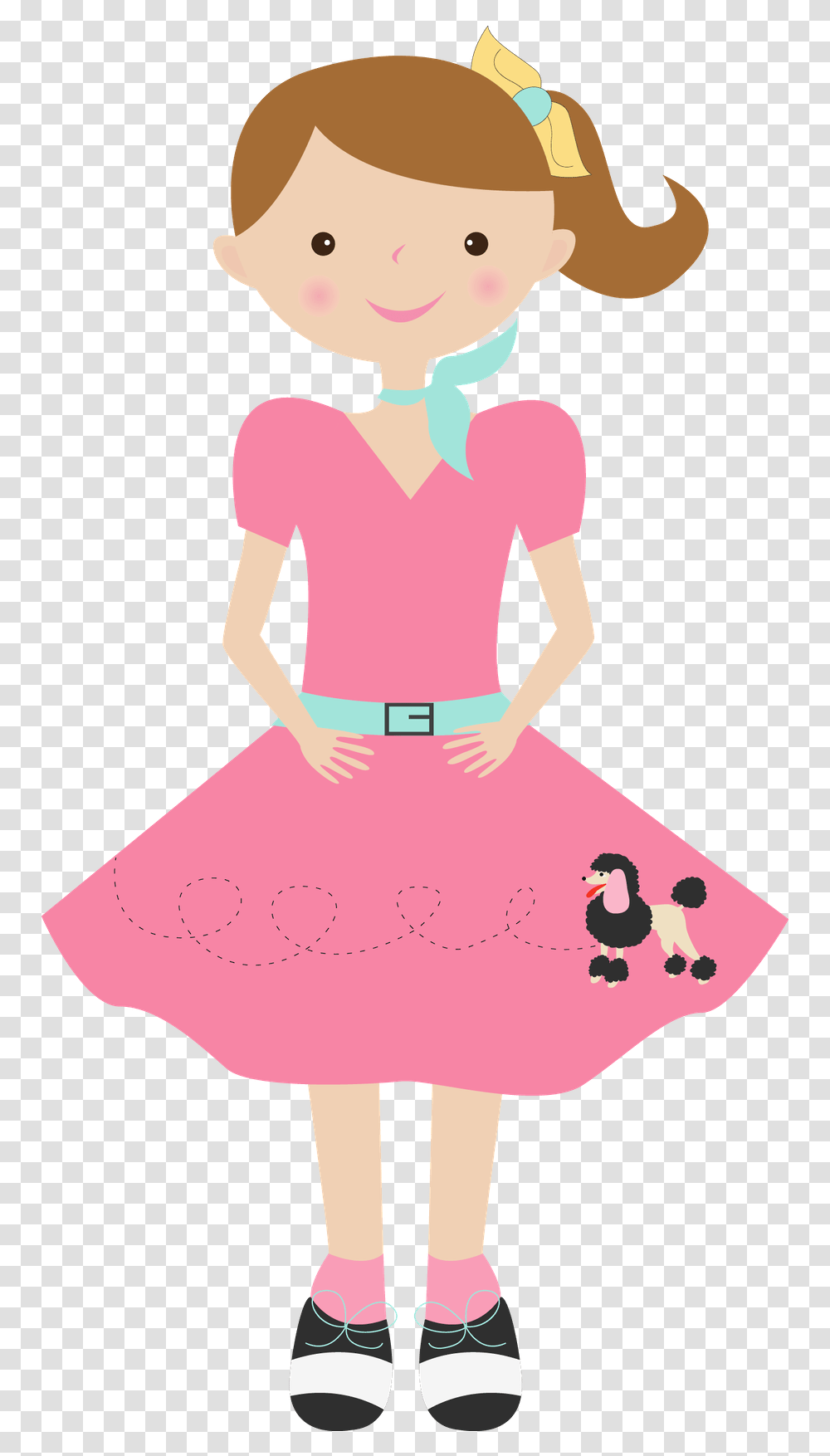 Clipart Cute Decent Clipart, Clothing, Person, Skirt, Dress Transparent Png