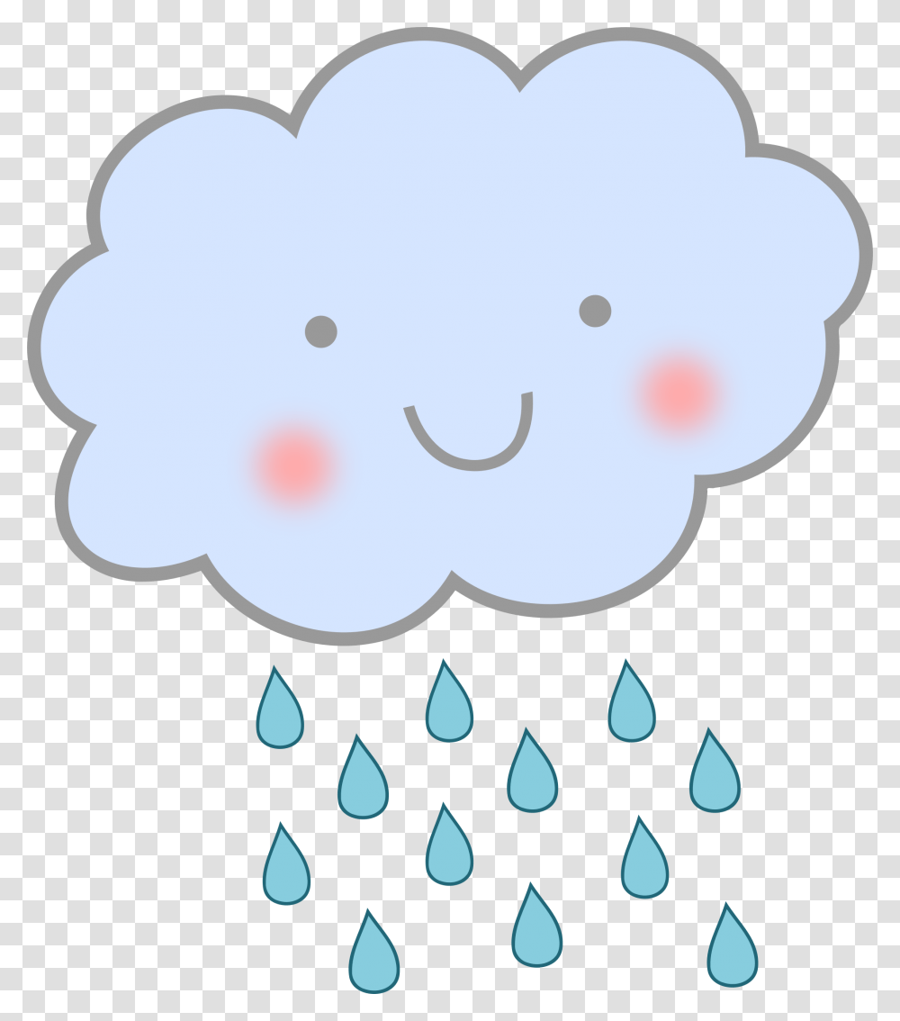 Clipart Cute Rain Cloud, Stencil, Animal, Birthday Cake Transparent Png