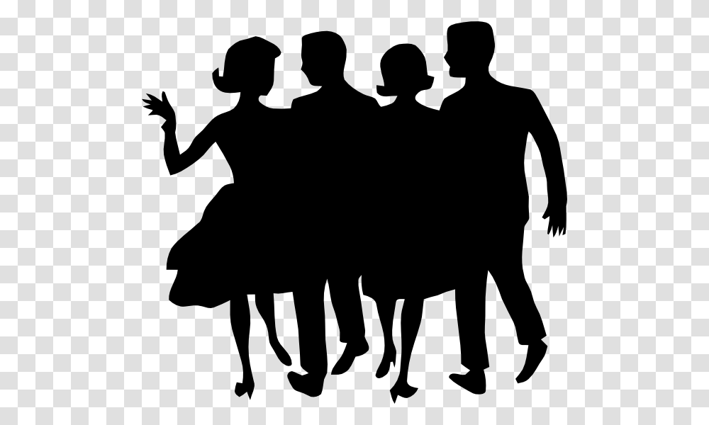 Clipart Dancers Clip Art Nifty Fifties Diner, Silhouette, Person, Human, People Transparent Png