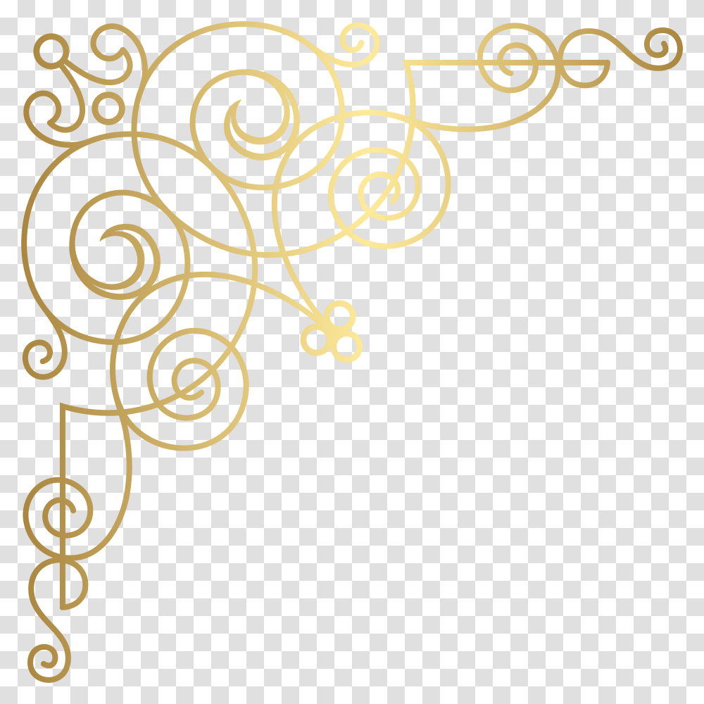 Clipart Designs Gold, Floral Design, Pattern Transparent Png