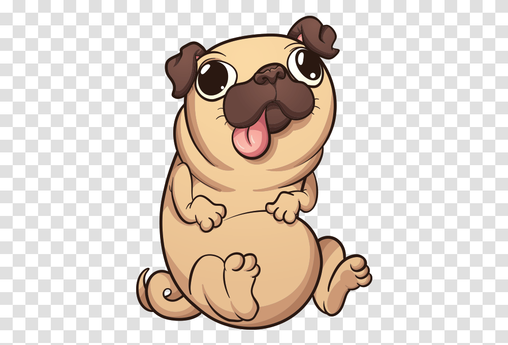 Clipart Dog Pug Pug Cartoon, Animal, Mammal, Sack, Bag Transparent Png