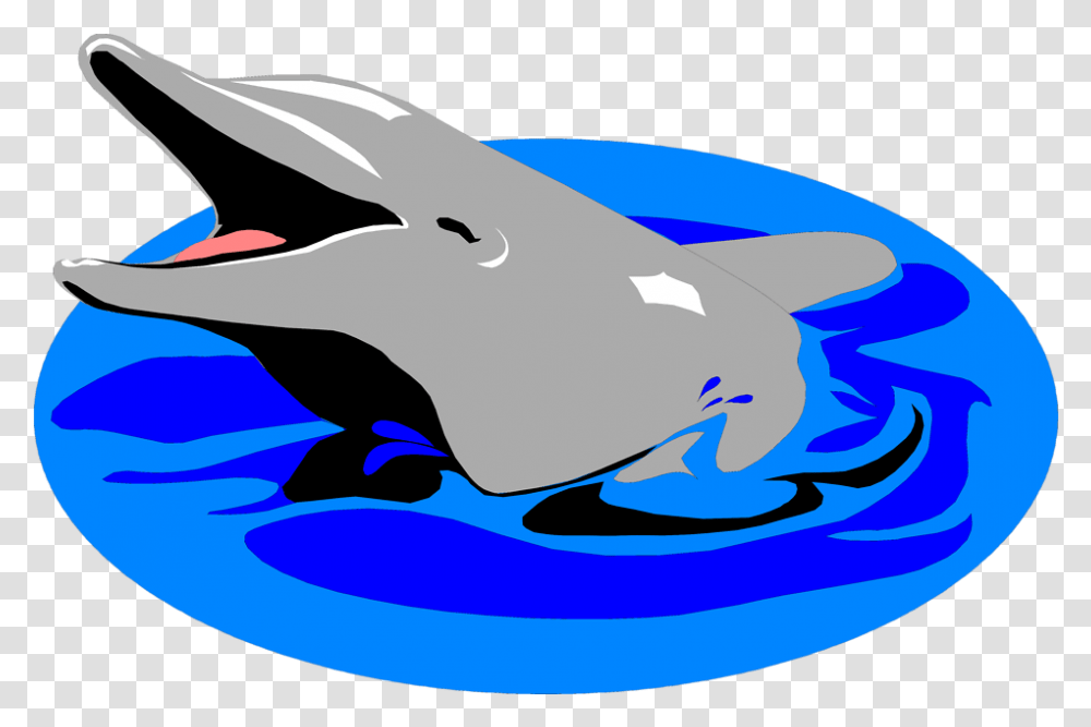 Clipart Dolphin Background Dolphin In The Water Clipart, Sea Life, Animal, Mammal, Shark Transparent Png