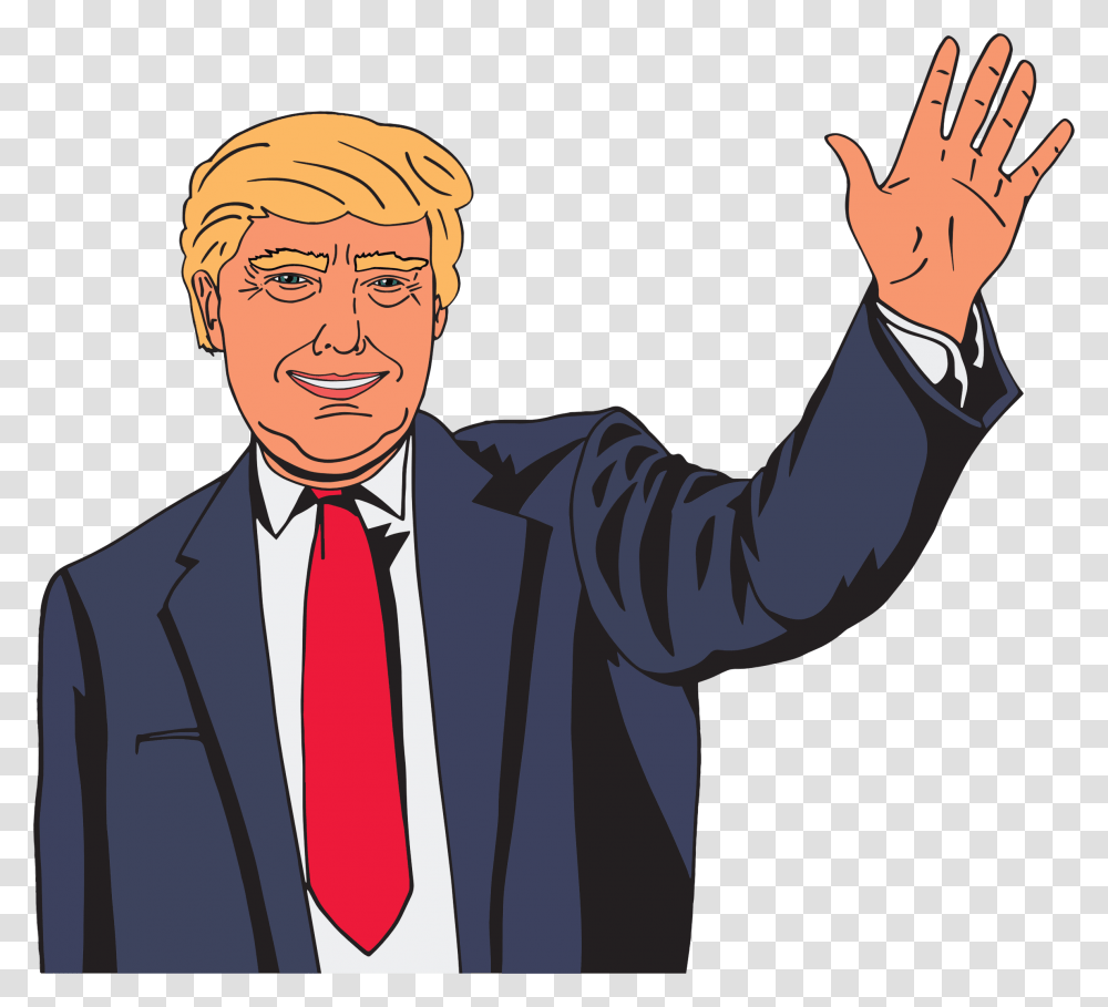 Clipart Donald Trump, Tie, Accessories, Person, Face Transparent Png