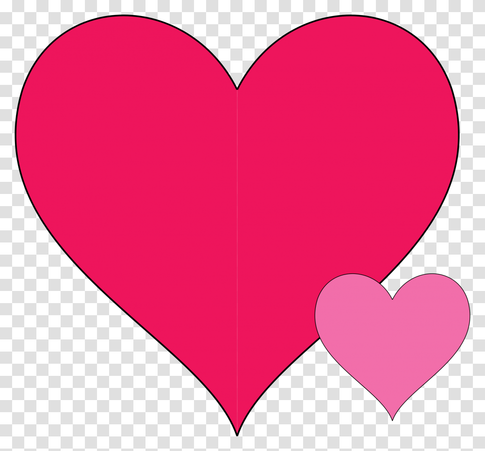 Clipart Double Hearts Doodle, Balloon, Cushion Transparent Png