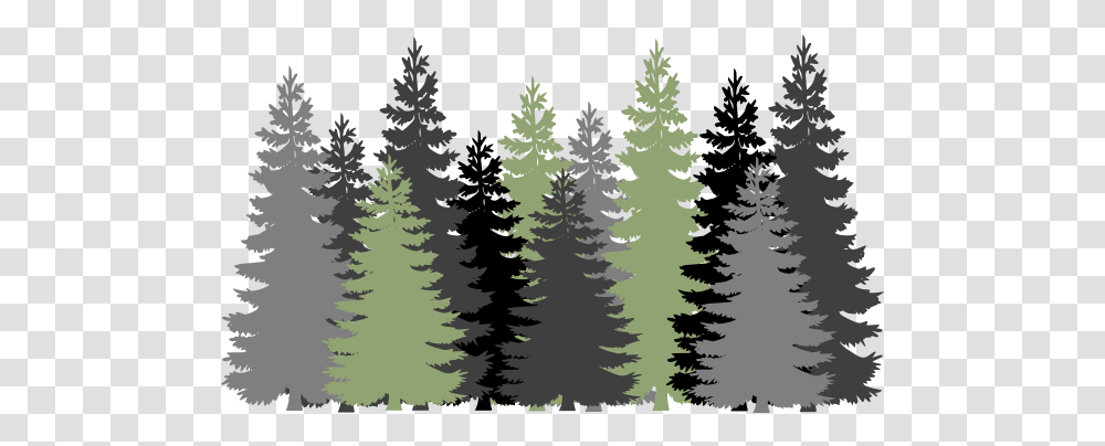 Clipart Download Free Clip Art Pine Trees Silhouette, Plant, Fir, Abies, Conifer Transparent Png