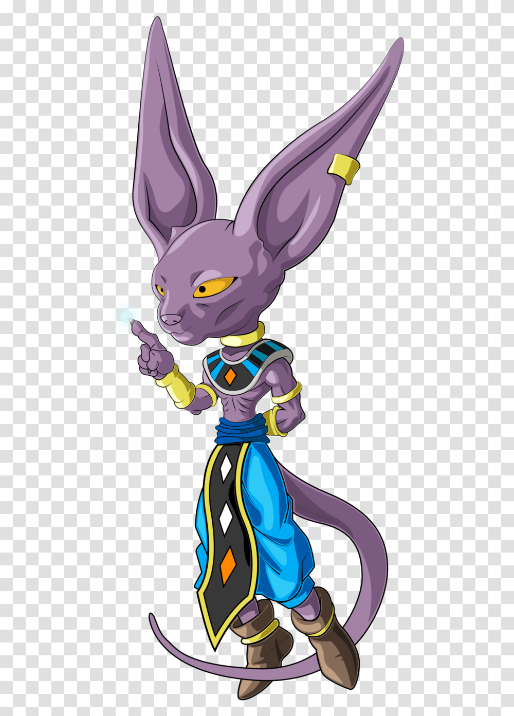 Clipart Download From Dragon Ball Super Dragon Ball Super Small Beerus, Person, Human, Bird, Animal Transparent Png