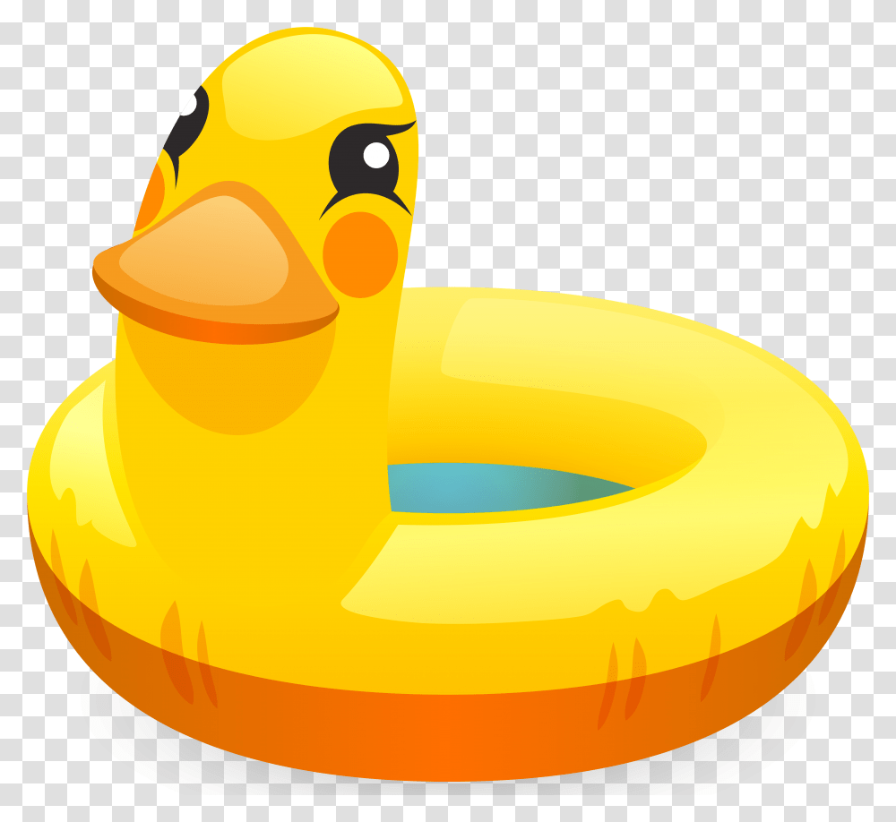 Clipart Duck Background Clipart Pool Float, Banana, Fruit, Plant, Food Transparent Png