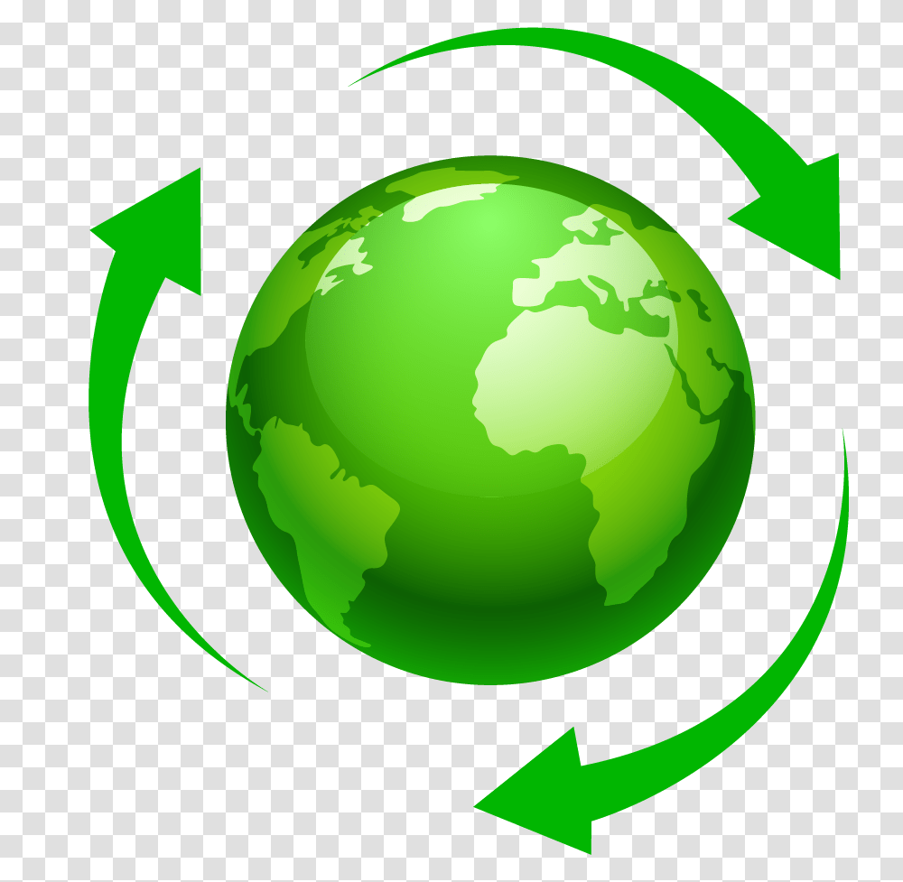 Clipart Earth Free Download On Webstockreview, Green, Recycling Symbol Transparent Png
