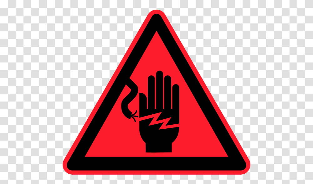 Clipart Electrical Symbols Electrical Hazard Sign, Triangle, Road Sign Transparent Png