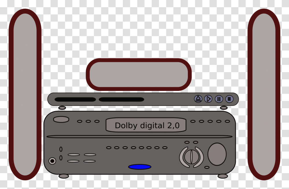Clipart, Electronics, Amplifier, Tape Player, Stereo Transparent Png