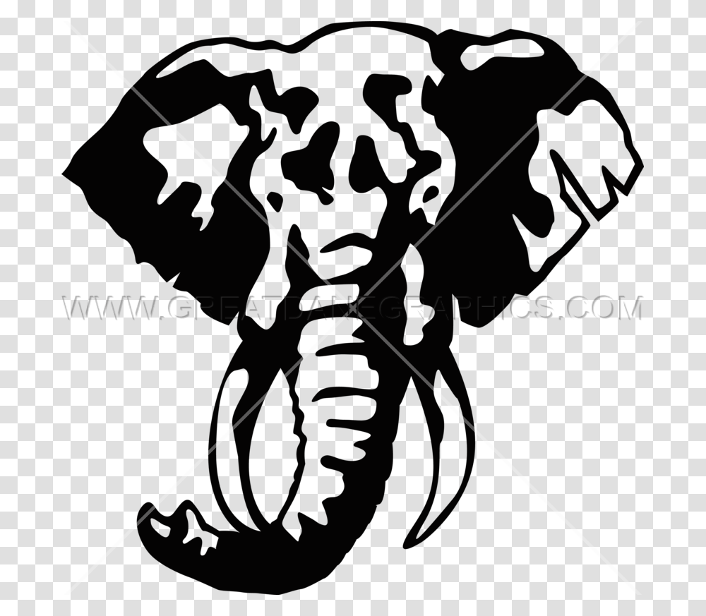 Clipart Elephant Easy Silhouette Elephant Trunk Up Clipart, Hand, Leaf, Plant Transparent Png