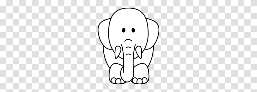 Clipart Elephant Head Bw Collection, Wildlife, Mammal, Animal, Snowman Transparent Png