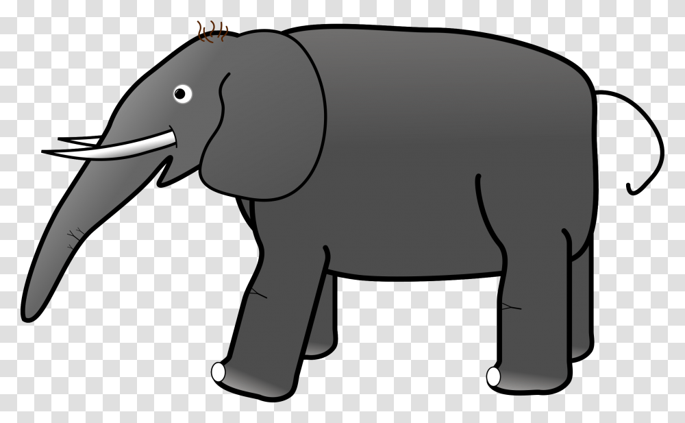 Clipart, Elephant, Wildlife, Mammal, Animal Transparent Png