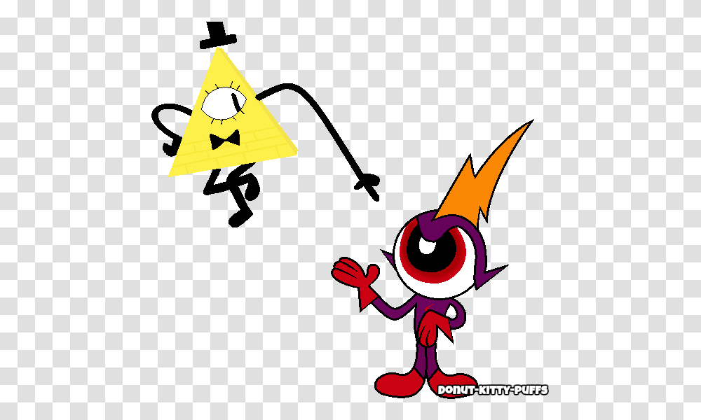 Clipart Eye Donut Bill Cipher And Commander Peepers, Triangle, Sign Transparent Png