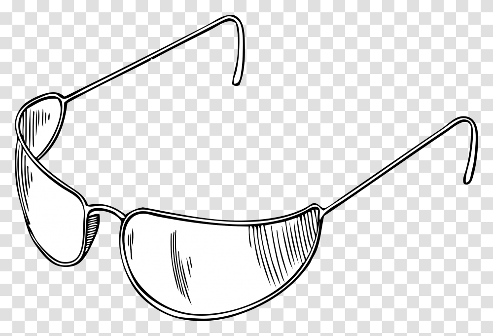 Clipart Eyeglasses Sketch Outline Images Of Sun Glasses, Plant, Food, Fruit, Banana Transparent Png