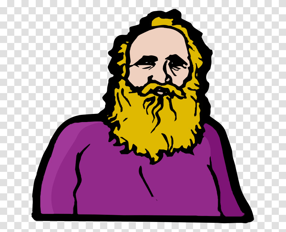 Clipart, Face, Person, Human, Beard Transparent Png