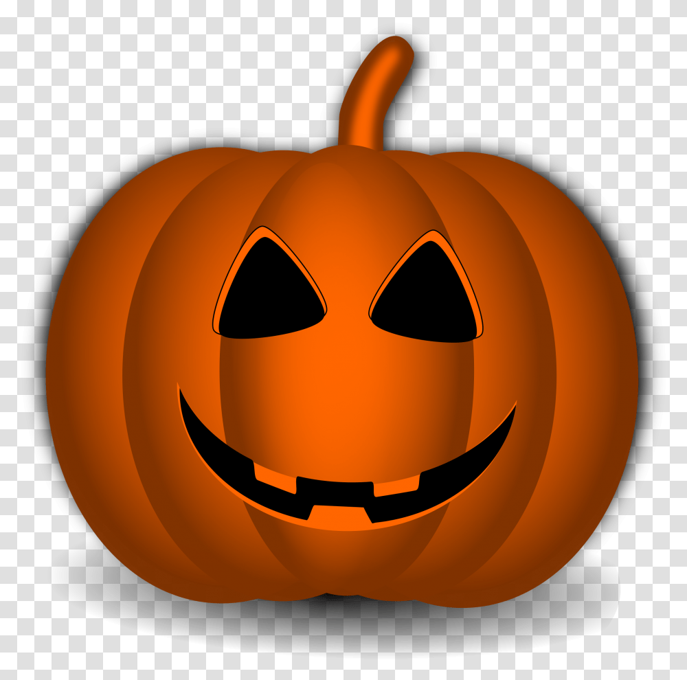 Clipart Face Squash Happy Halloween Pumpkin, Vegetable, Plant, Food, Produce Transparent Png