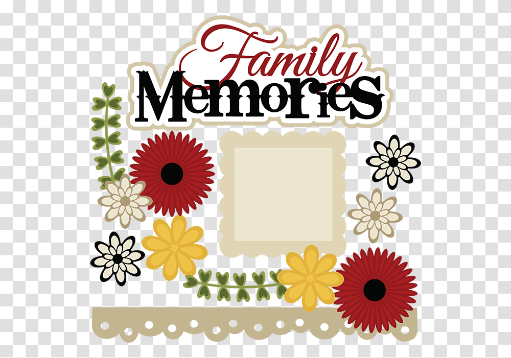 Clipart Family Memories, Floral Design, Pattern, Label Transparent Png