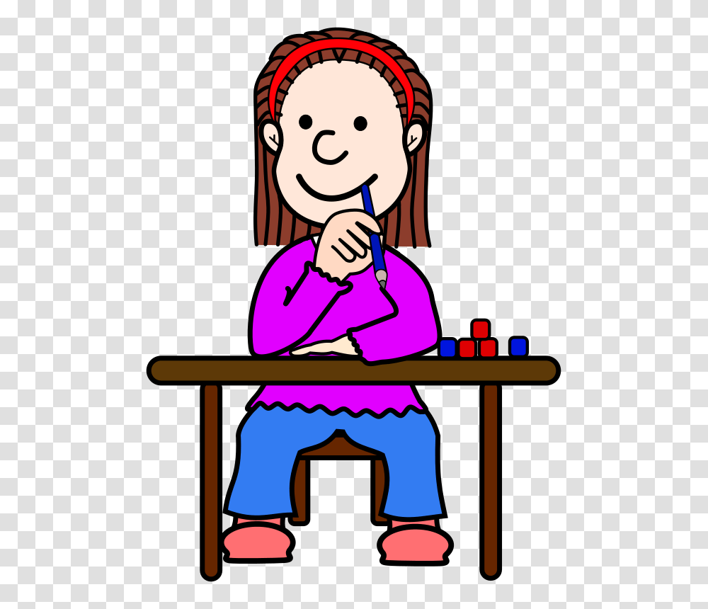 Clipart, Female, Sitting, Girl, Woman Transparent Png