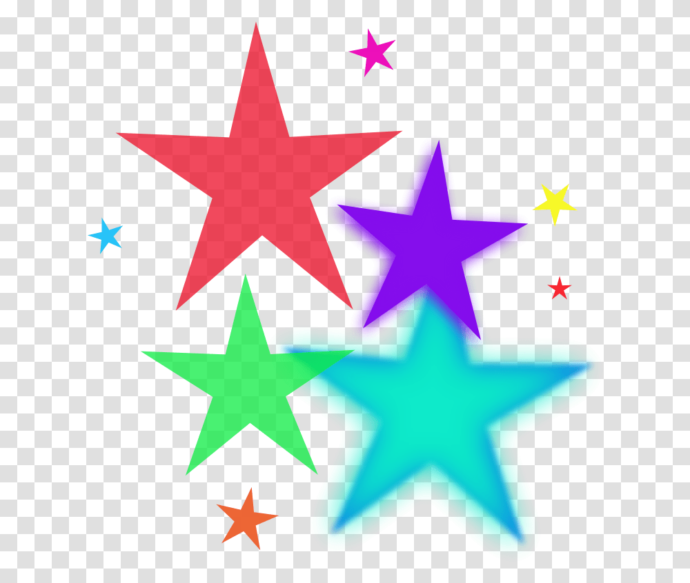 Clipart File Tag List Cl Colorful Stars Clipart, Star Symbol, Cross Transparent Png