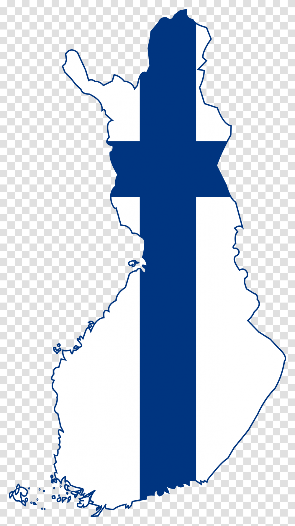 Clipart Finland Map With Flag Country Western Clip Finland Map With Flag, Silhouette, Person, People Transparent Png
