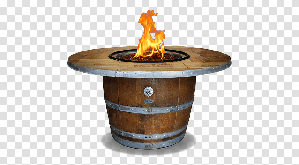 Clipart Fire Pit Propane Wine Barrel Fire Table, Flame, Bonfire Transparent Png