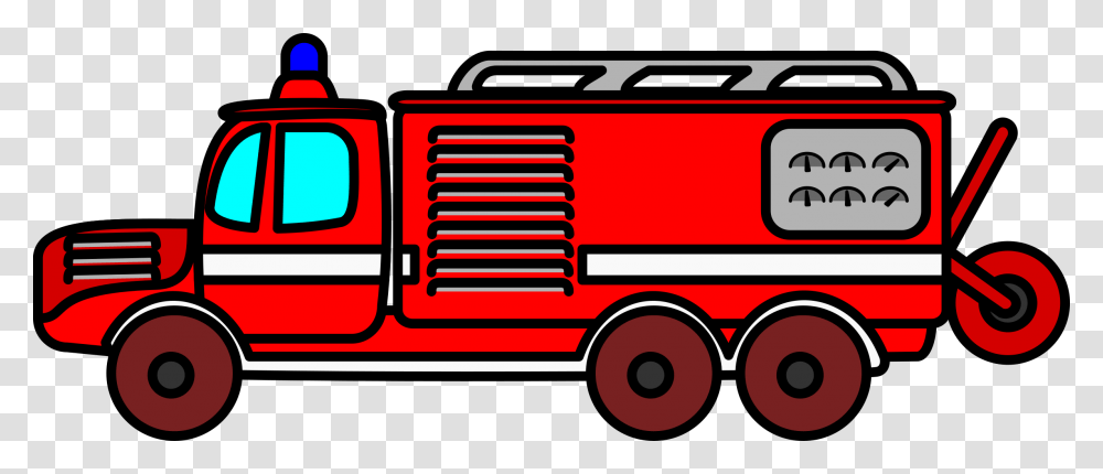 Clipart, Fire Truck, Vehicle, Transportation Transparent Png