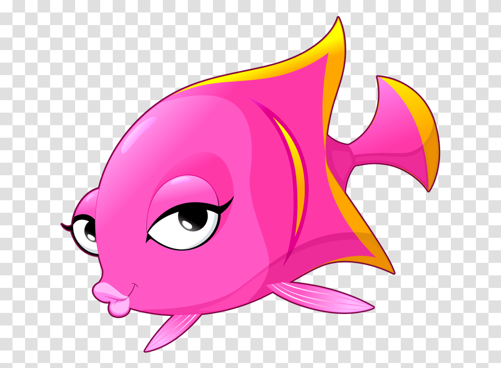 Clipart Fish Ocean Pink Fish Clipart, Animal, Sea Life, Tuna Transparent Png