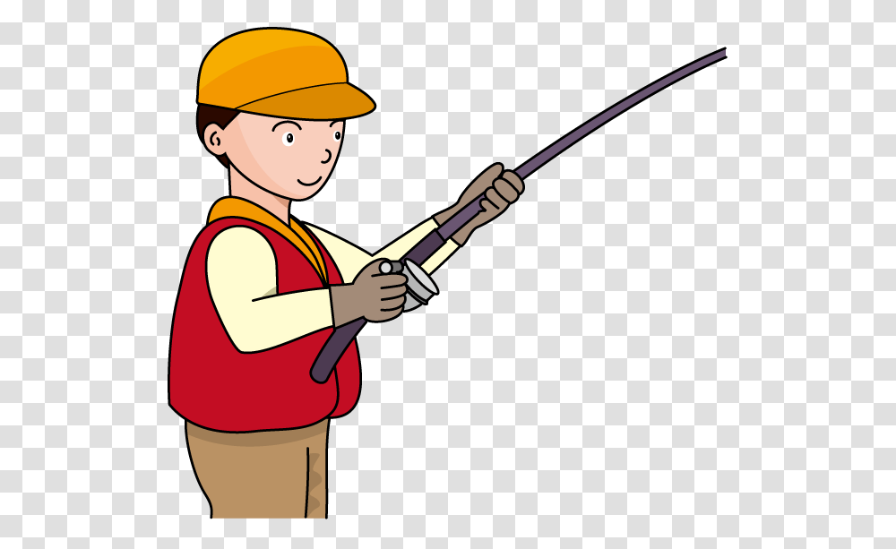 Clipart Fisherman With Rod, Person, Human, Whip Transparent Png