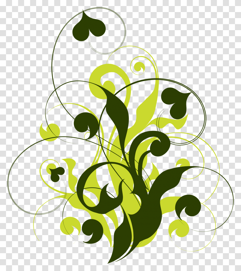 Clipart Floral Flourish 4 Paint Splatter Background Green Flourish, Floral Design, Pattern Transparent Png