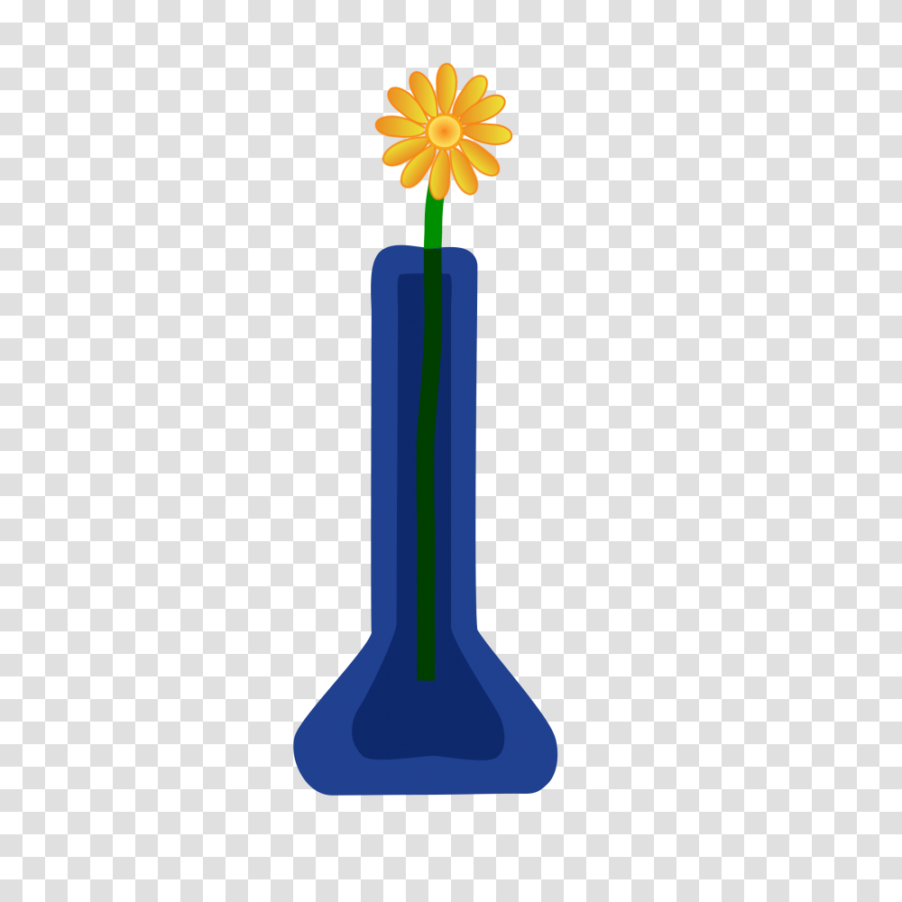 Clipart Flower In Vase Blue, Shovel, Tool, Candle, Cylinder Transparent Png