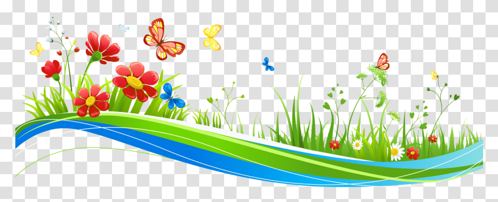 Clipart Flowers And Butterflies, Plant, Vegetation, Spring Transparent Png