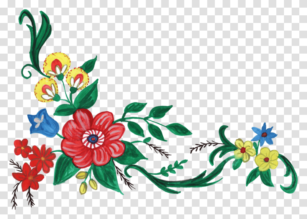 Clipart Flowers Corner Clipart Flowers Corner Free, Floral Design, Pattern, Plant Transparent Png