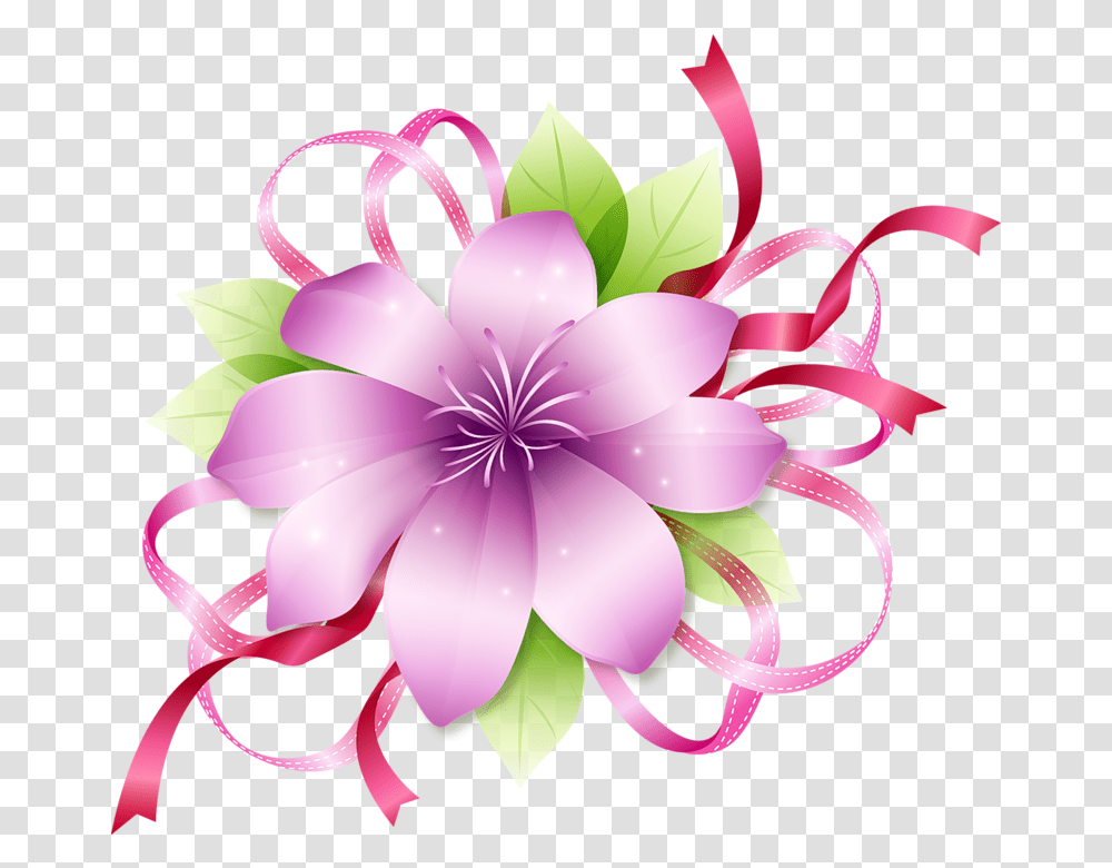 Clipart Flowers Flower For Border Design, Anther, Plant, Dahlia, Petal Transparent Png