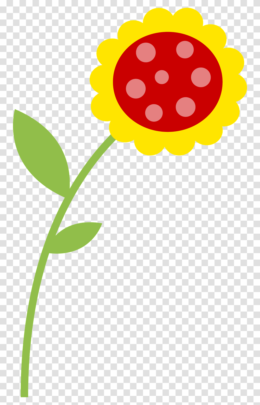 Clipart Flowers Ladybug And Easter, Plant, Blossom, Green, Leaf Transparent Png