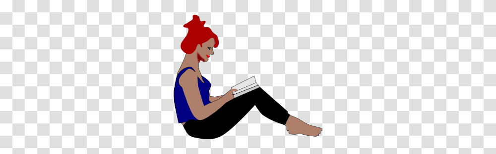 Clipart For Free, Person, Human, Reading Transparent Png