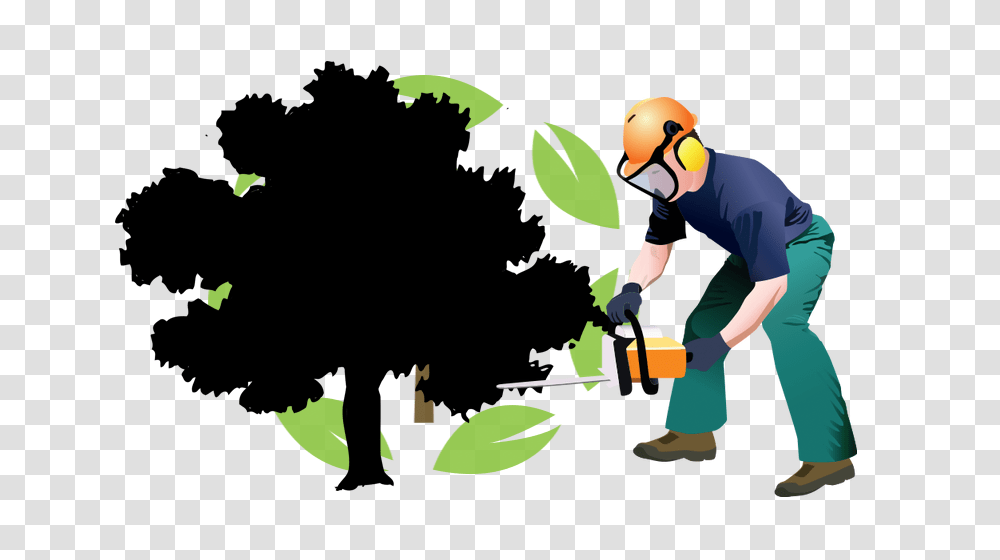 Clipart For Tree Trimming Clip Art Images, Person, Outdoors, Helmet, Vegetation Transparent Png
