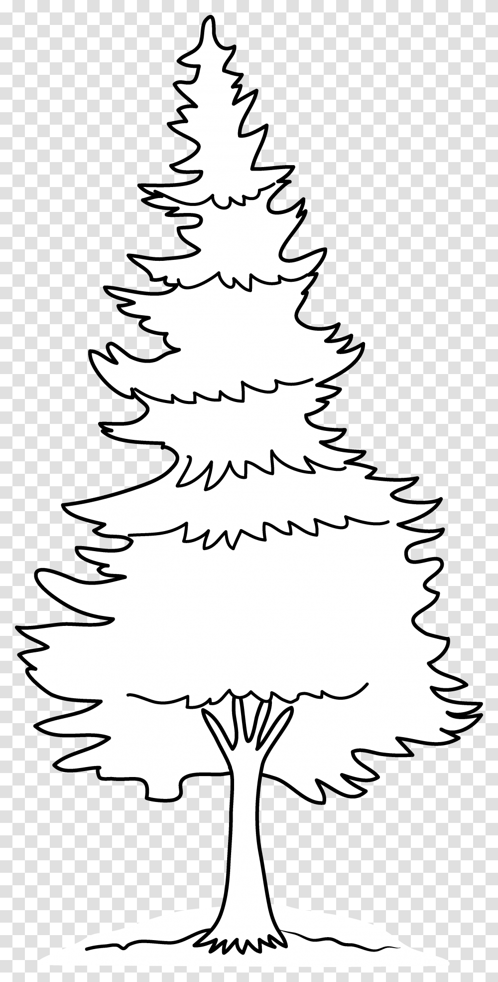 Clipart Forest Pine Tree Pine Tree Tree Coloring Pages, Plant, Ornament, Christmas Tree, Stencil Transparent Png
