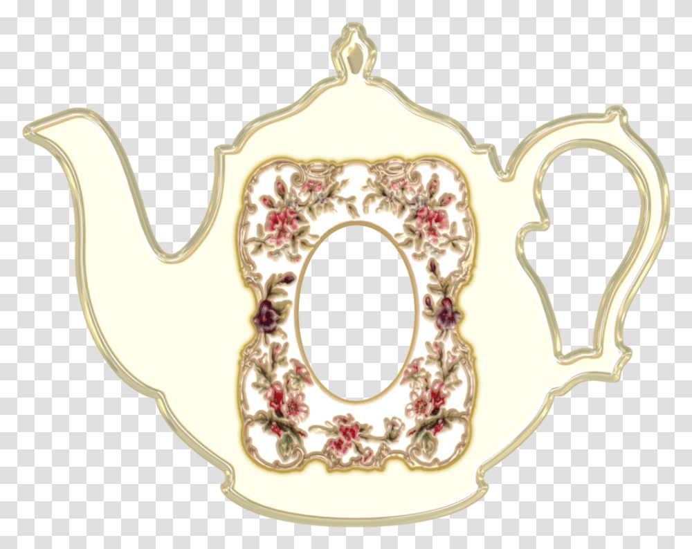 Clipart Frame By Victorian Lady Tea Pot Frame, Pottery, Teapot Transparent Png
