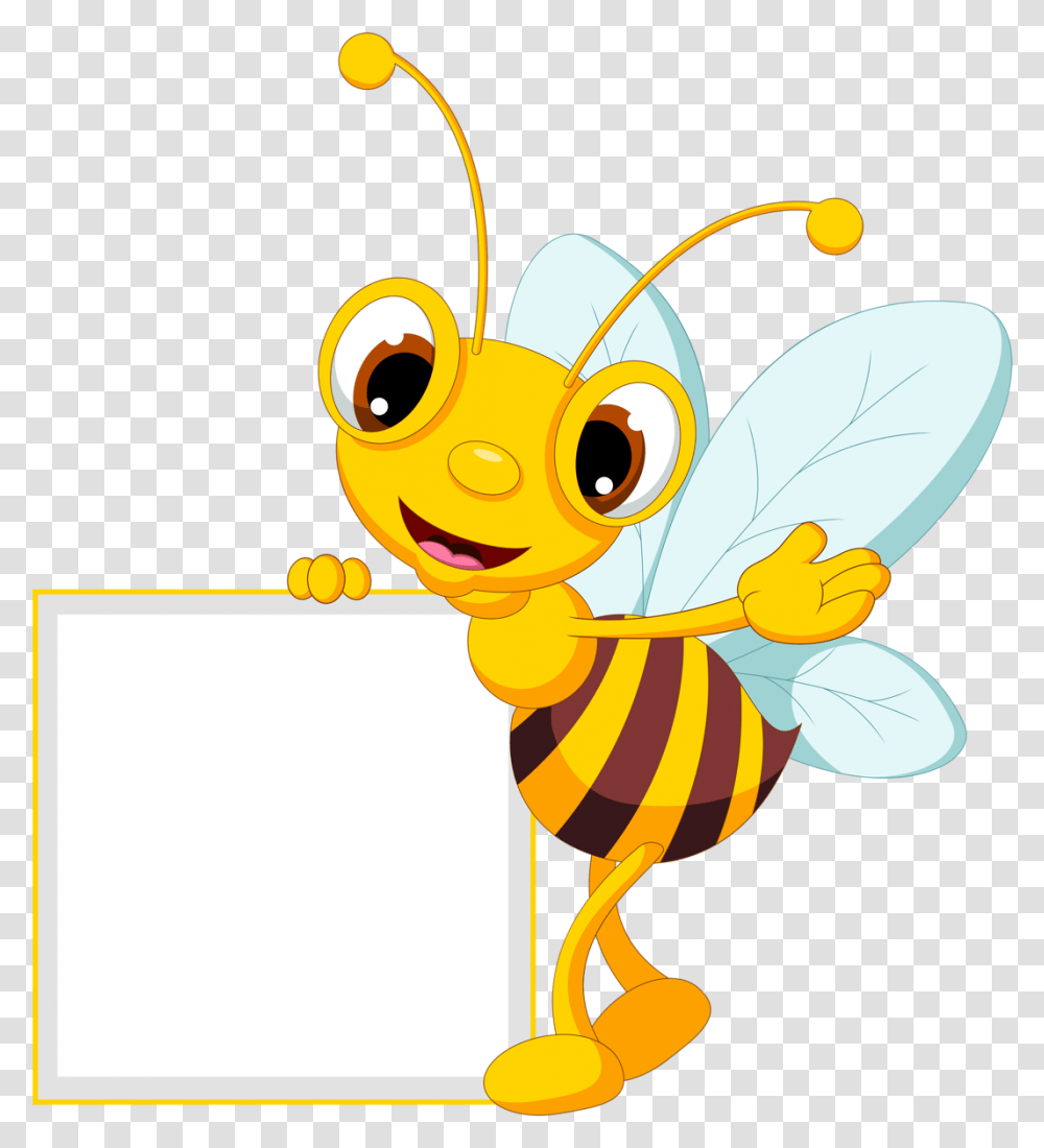 Clipart Frames Bee Clipart Frames Bee Free Clip Art Bee Name Tag, Honey Bee, Insect, Invertebrate, Animal Transparent Png