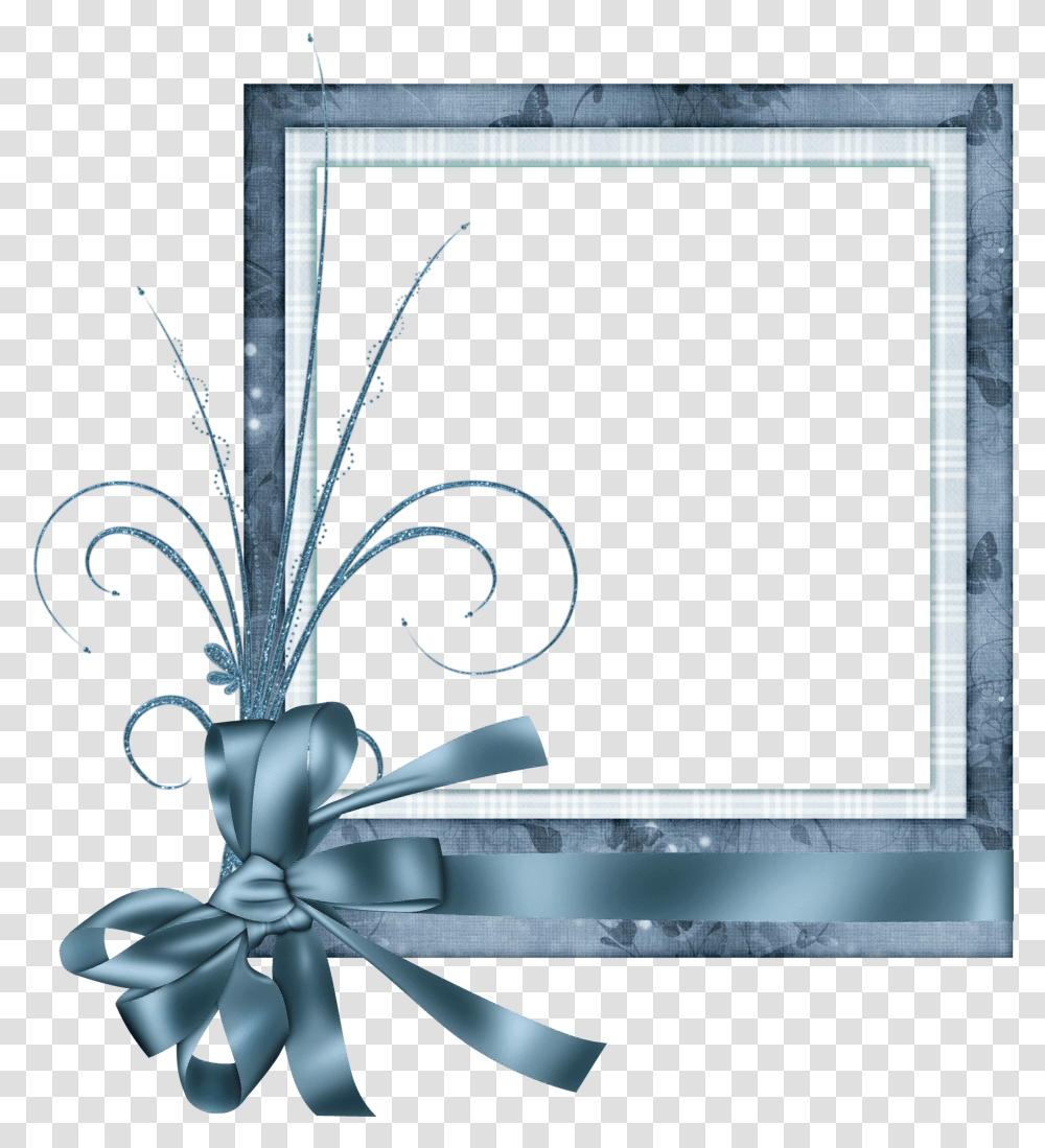 Clipart Frames Blue Border Design On Paper, Painting, Weapon, Weaponry Transparent Png