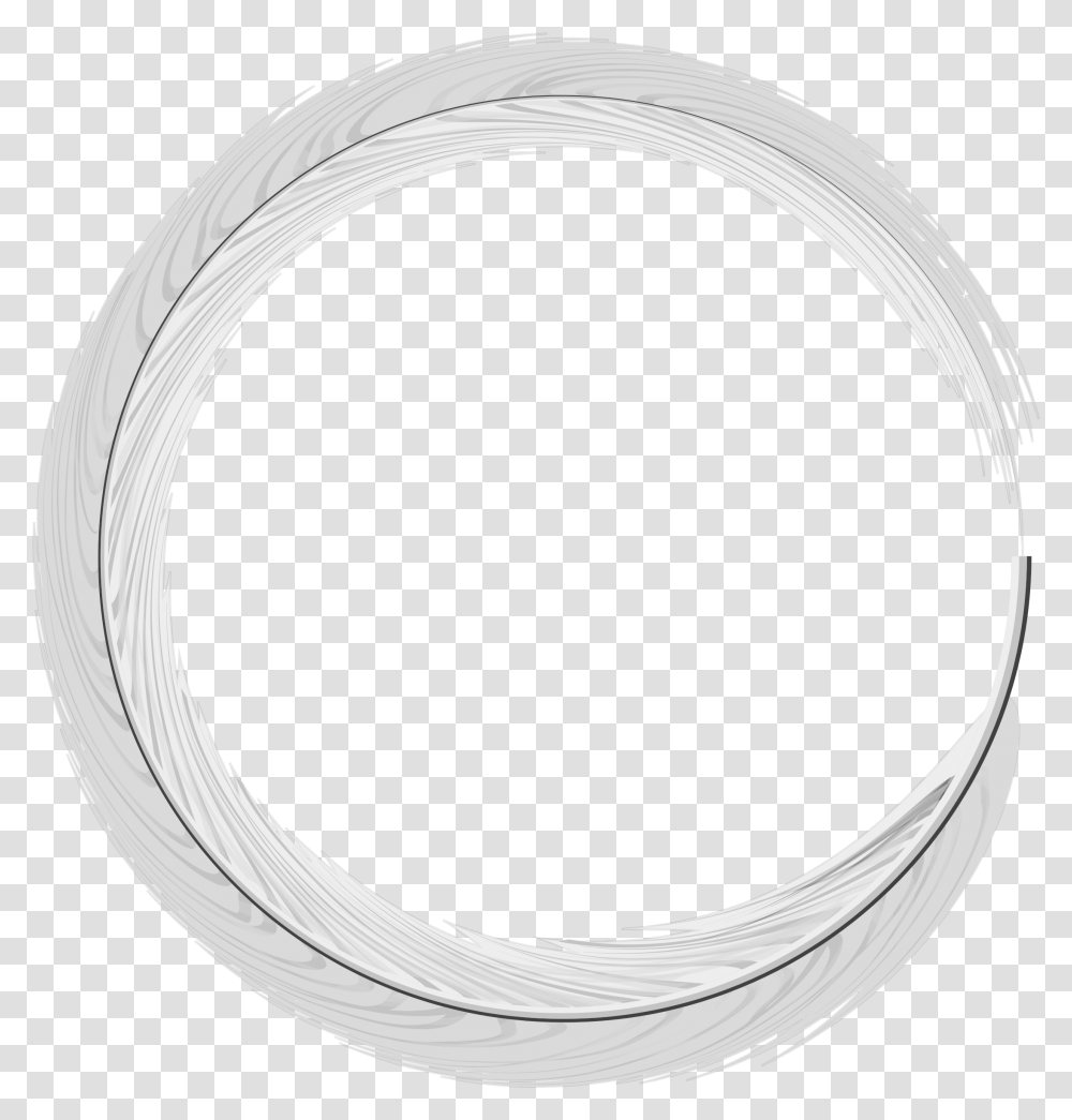 Clipart Frames Feather Silver Circle Transparent Png