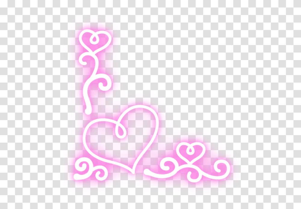 Clipart Free Cora Ao Neon Neon Hearts, Label, Stomach, Purple Transparent Png