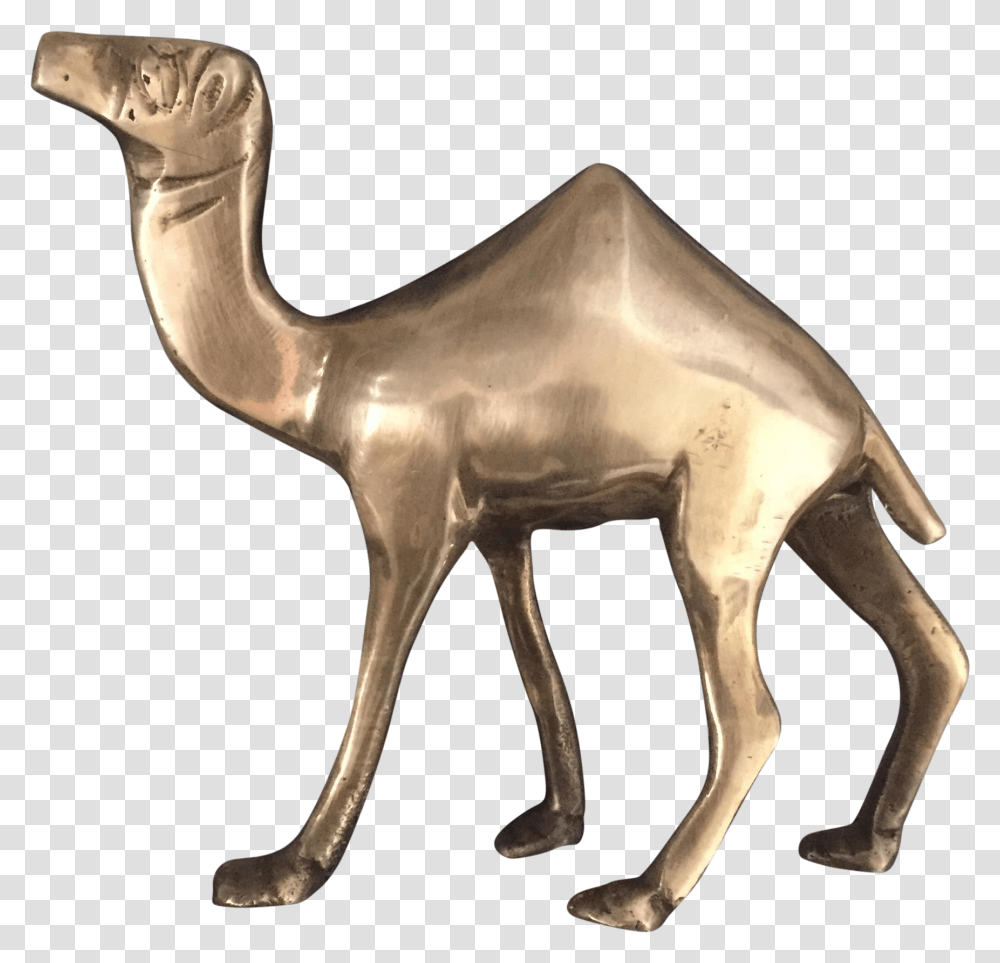 Clipart Free Library Brass Camel Figurine Statue Camel Statue, Antelope, Wildlife, Mammal, Animal Transparent Png